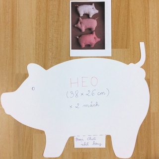 🐷 Rập giấy tự may Heo thú bông handmade
