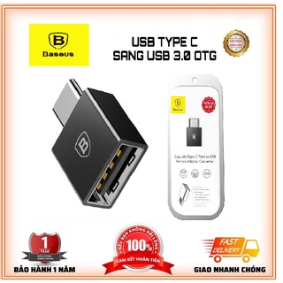 Đầu Cáp Chuyển OTG USB Type-C Sang USB Baseus LV106 Cao Cấp - Hàng Chính Hãng