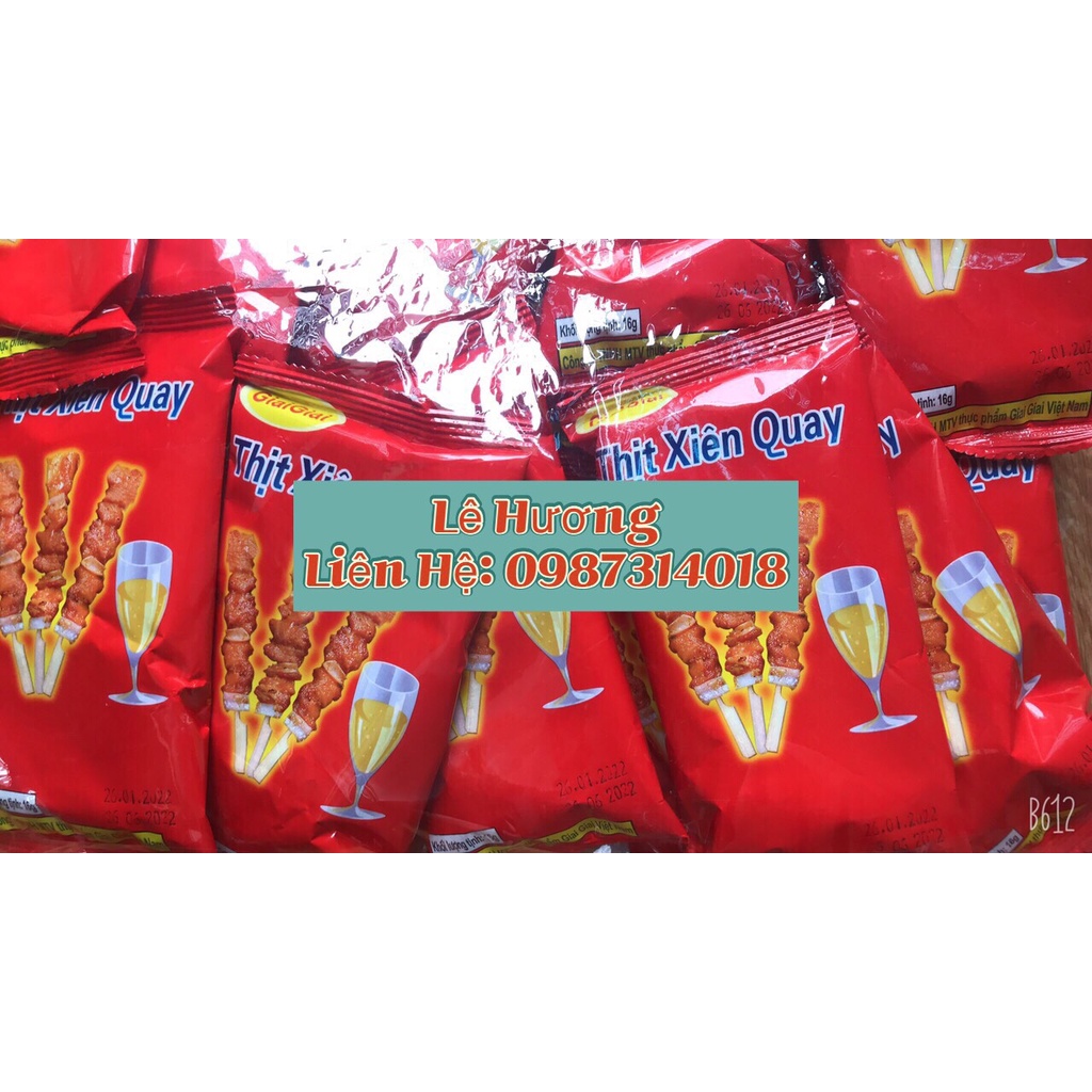 Snack hình thịt xiên quay (20 gói)