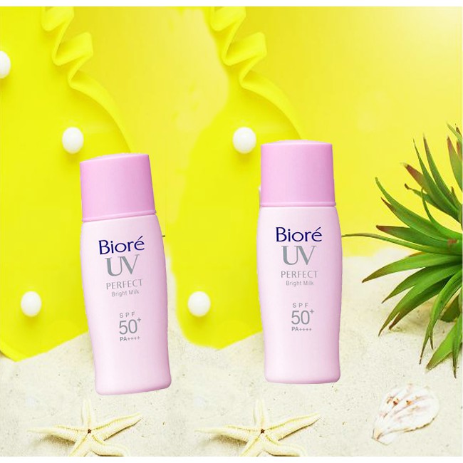 SỮA CHỐNG NẮNG DƯỠNG DA SÁNG HỒNG BIORE UV 30ML SPF 50+/PA+++ - Hachi Hachi Japan Shop