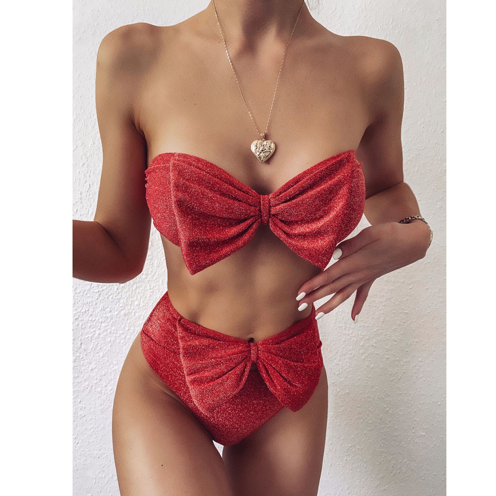 Bikini Phối Nơ Thiết Kế Nâng Ngực Cho Nữ | BigBuy360 - bigbuy360.vn
