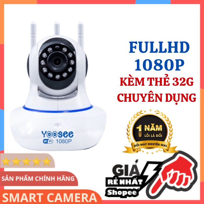 Camera IP YooSee 2.0mpx 1080P - 3anten Full HD siêu nét