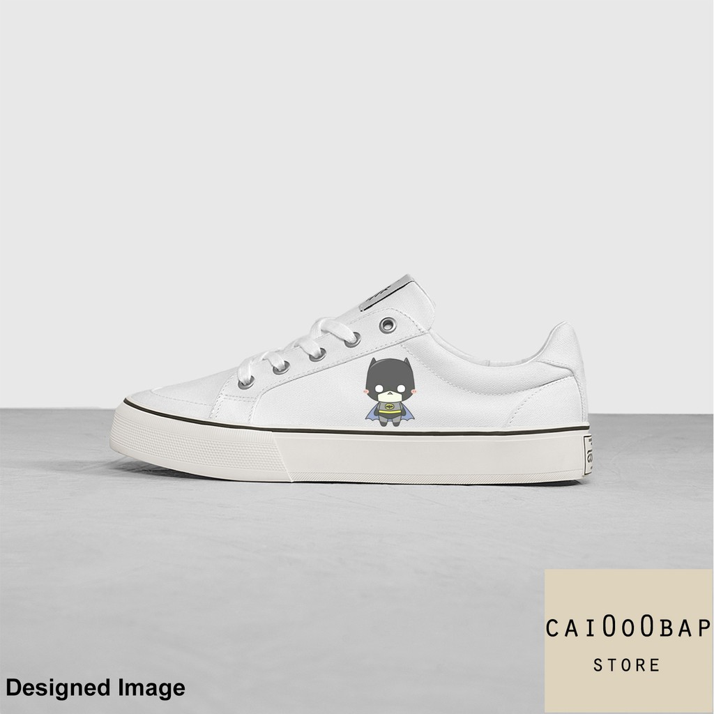 Giày Sneaker Trắng (hãng Ananas) Cổ Thấp Caibapstore Custom theo Mẫu Sẵn.