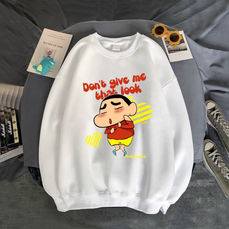 ÁO SWEATER NỈ UNISEX IN SHIN DONT GIVE ME CỰC ĐẸP THỜI TRANG BB HOODIE