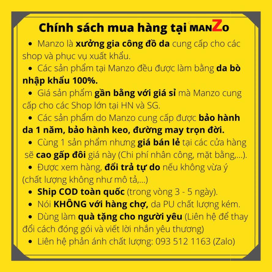 [DA THẬT] Giày tây nam cao cấp công sở màu đen lịch lãm Manzo Lux 102 | BigBuy360 - bigbuy360.vn