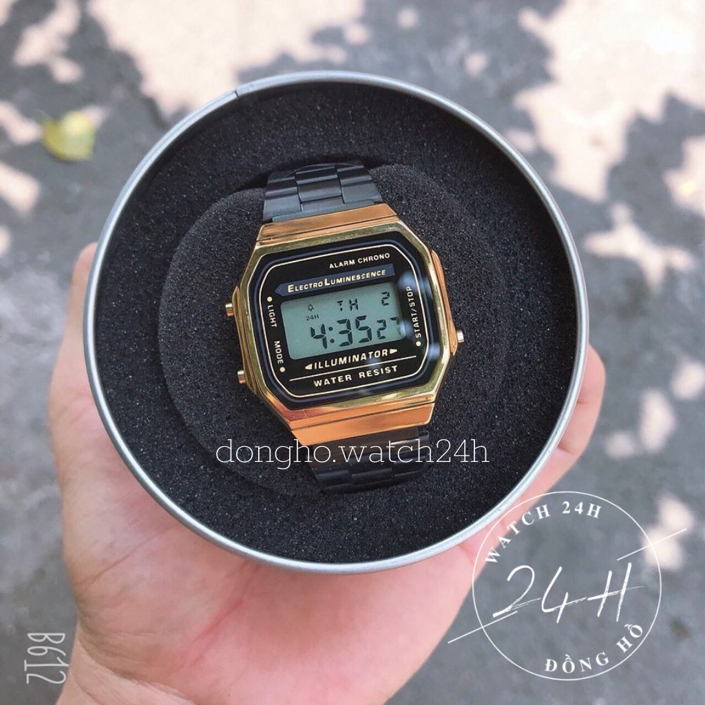 Đồng hồ nam , đồng hồ dây thép A168 , sang trọng full chức năng điện tử cho các chàng trai | WebRaoVat - webraovat.net.vn
