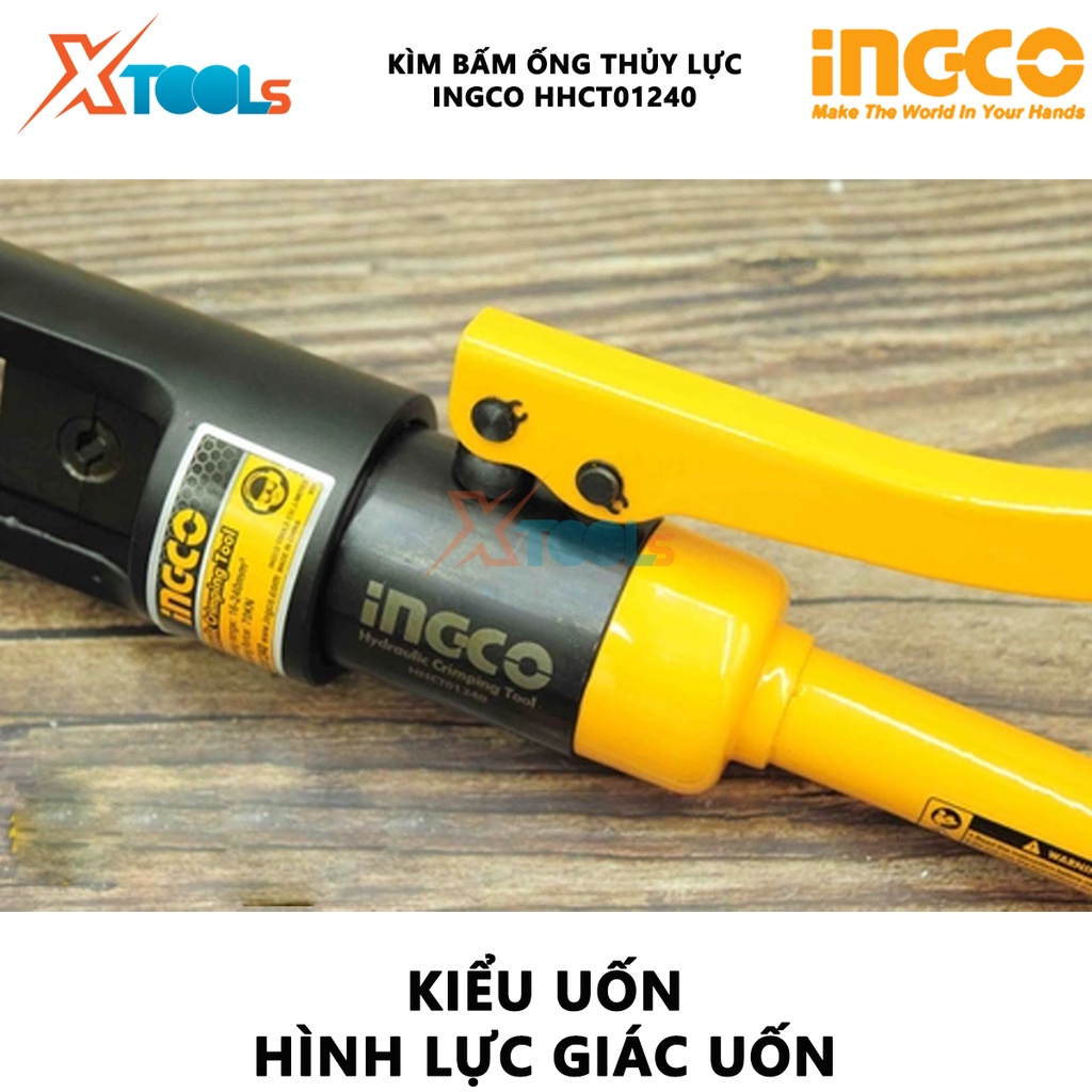 Kìm uốn ống thủy lực INGCO HHCT01240