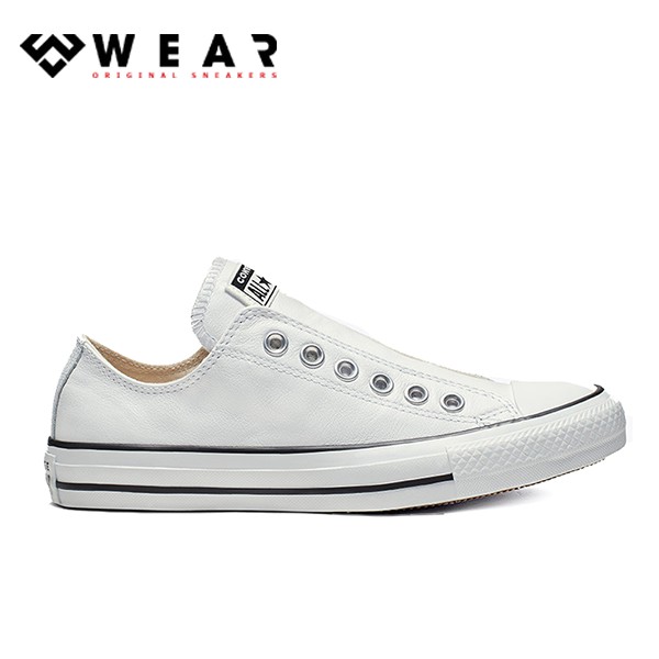 Giày Sneaker Unisex Converse Chuck Taylor All Star Leather Slip White - 164975C