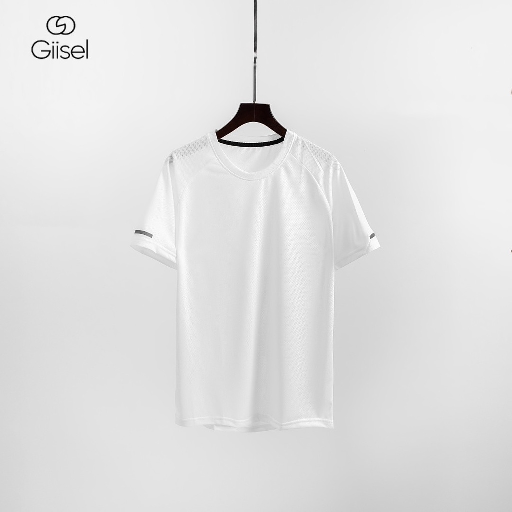 Áo thun thể thao phông nam nữ unisex chất liệu poly drop thoáng khí co giãn thích hợp cho hoạt động thể thao Giisel