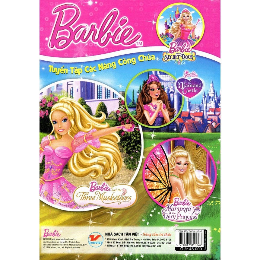 Sách - Tuyển Tập Các Nàng Công Chúa - Barbie (Tập 3)