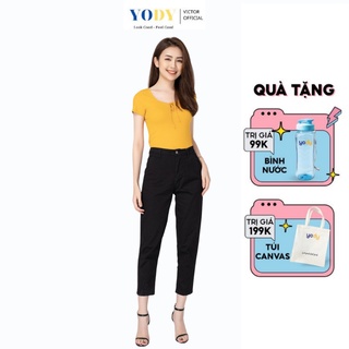 Quần Khaki Nữ YODY Co Giãn Tôn Dáng, Trẻ Trung Chính Hãng Cao Cấp QJN3072