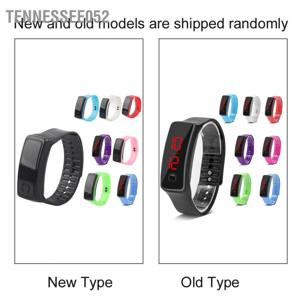 Đồng Hồ Điện Tử Hiển Thị 12 Giờ Đèn LED Dây Silicone Tennessee052