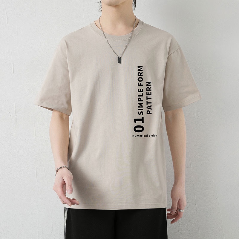 Áo Thun Cotton Ngắn Tay Thời Trang Mùa Hè Dành Cho Nam