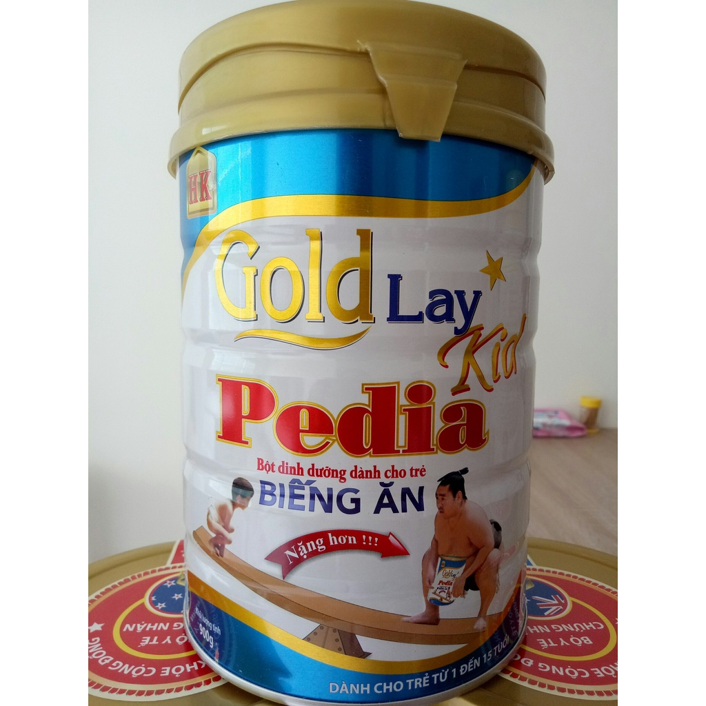 Sữa Bột tăng cân Goldlay Pedia kid dành cho trẻ biếng ăn Lon 900gr