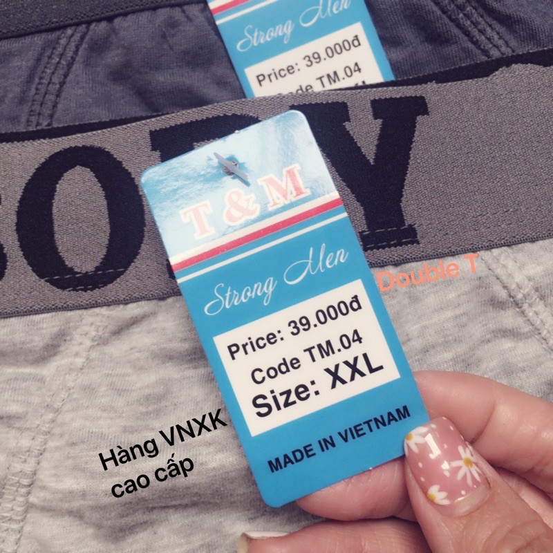 Quần sịp nam lưng bản VNXK cotton cao cấp