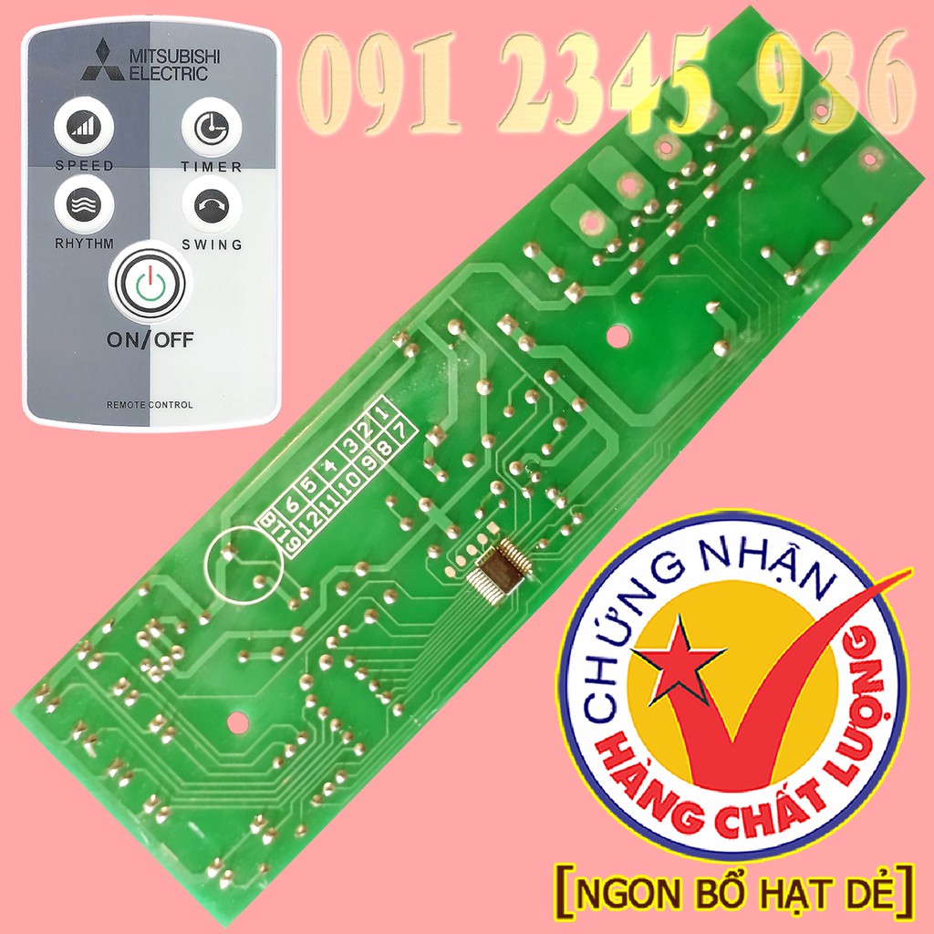 Mạch quạt đứng MITSUBISHI, mạch quạt cây MITSUBISHI mẫu mã LV16-R + LV16-RT + LV16-RR + LV16-RS +... cho quạt mát.