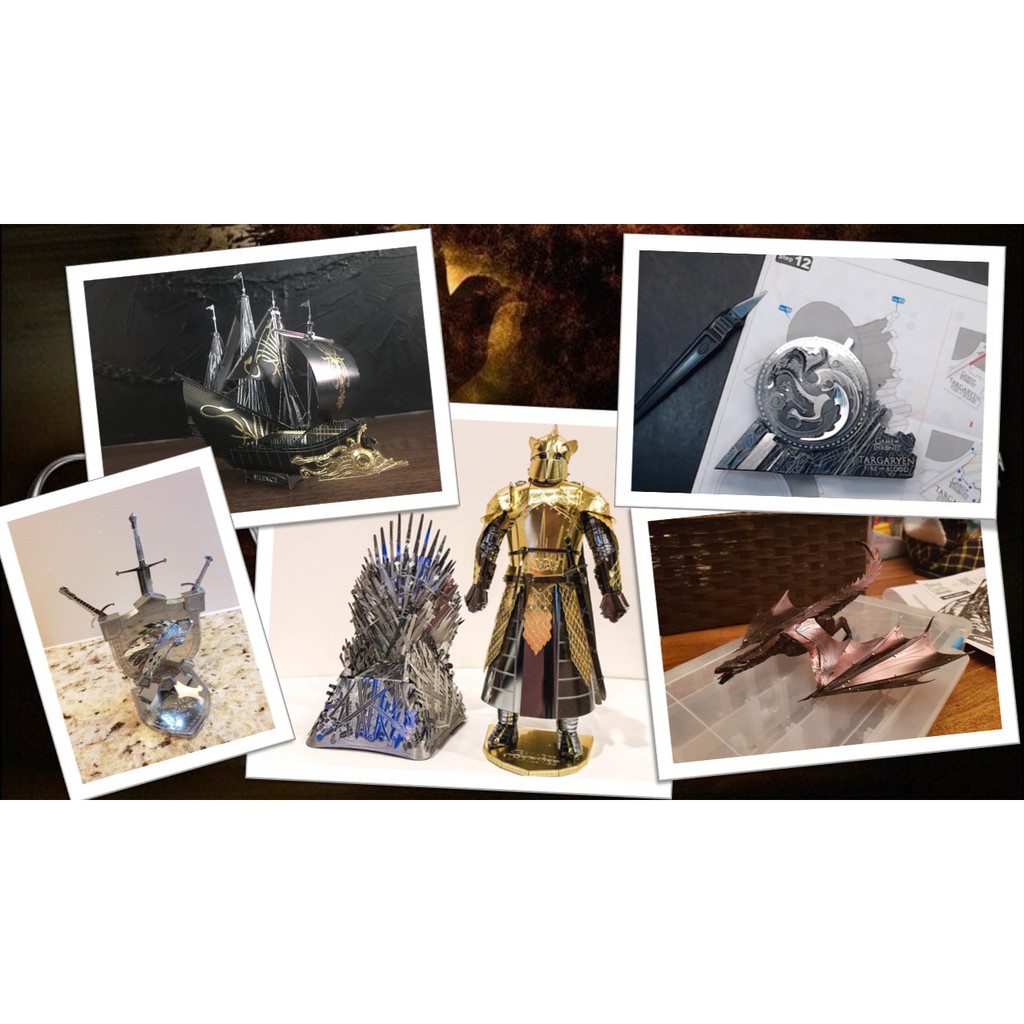 Mô Hình Lắp Ráp 3d Seri Game Of Thrones