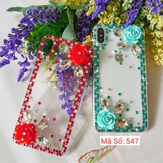 [IB DÒNG ĐT] Ốp lưng handmade đính đá Họa tiết MS 547