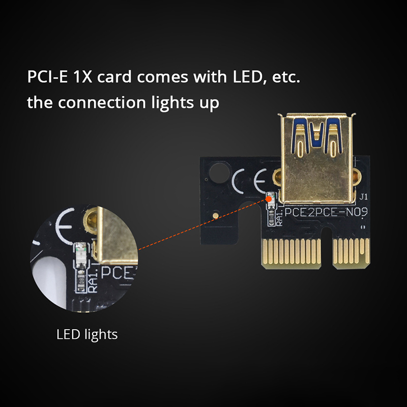 Card Mở Rộng Ver 009s Plus Usb 3.0 Pci-E Riser Card 009s Express 1x 4x 8x 16x | BigBuy360 - bigbuy360.vn