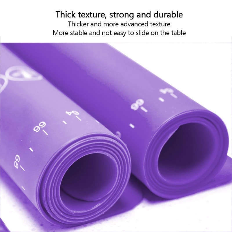 Thảm Silicon 45x60cm Chống Dính Dùng Nhào Bột Bánh Tiện Dụng Làm bánh sữa chua, túi, bánh quy, gạo