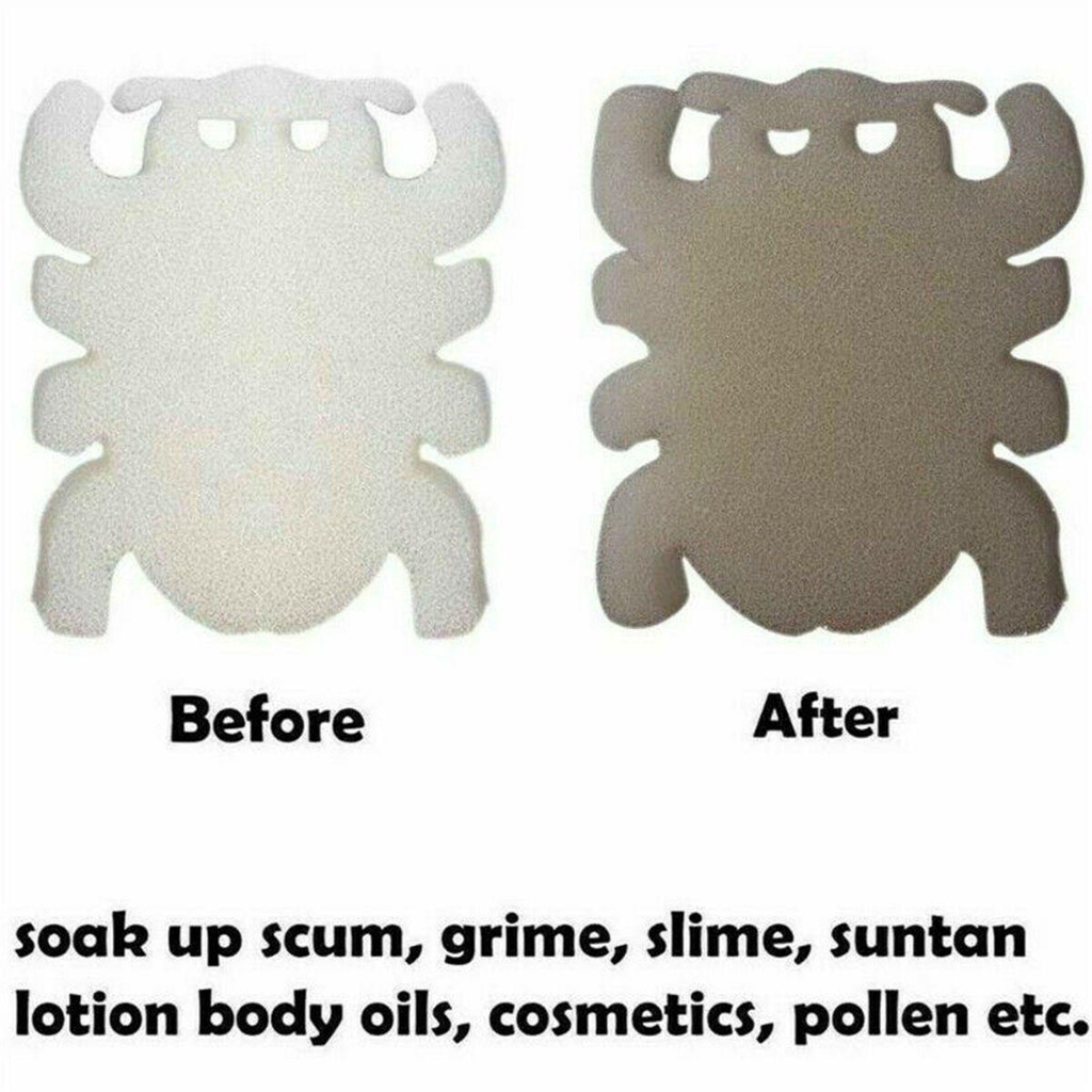 LAY Set 2 / 10 / 16 Miếng Bọt Biển Thấm Hút Dầu Bể bơi Chất Lượng Cao