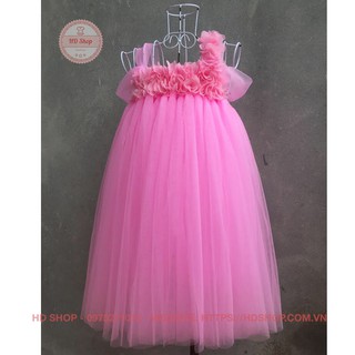 Váy tutu cho bé ❤️FREESHIP❤️ Váy tutu trắng hoa xù đỏ