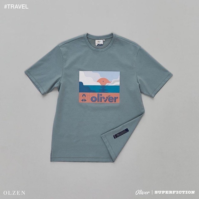 Áo phông Oliver Olzen thêu hình