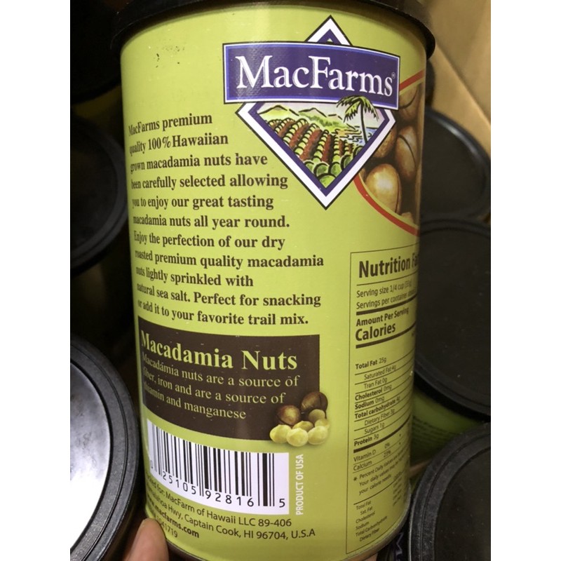 Macadamia Nuts lon 453gr - USA