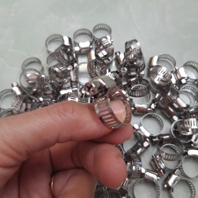 Đai xiết cổ dê inox có độ xiết từ 8mm đến 29mm
