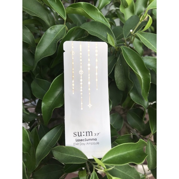 Tinh chất serum vàng 24k ngày Sum 37 Losec Summa Elixir Day Ampoule gói 1ml - dưỡng da đều màu mờ thâm nám