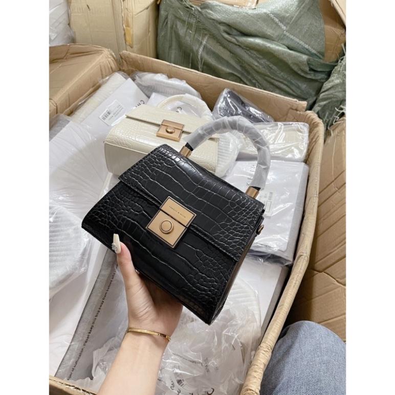 Túi cê ka da rắn có quai size 21 hàng cao cấp