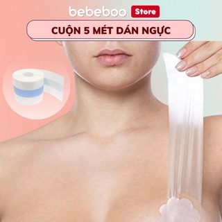 Cuộn Băng Dán Nâng Ngực Trong Suốt Chống Thấm Nước Dành Cho Nữ Dài 5 Mét BEBECHIC