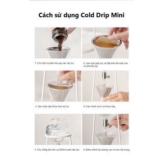 Bình pha cà phê lạnh Cold Drip nhỏ giọt Hero, dụng cụ pha cà phê Cold Drip Mini
