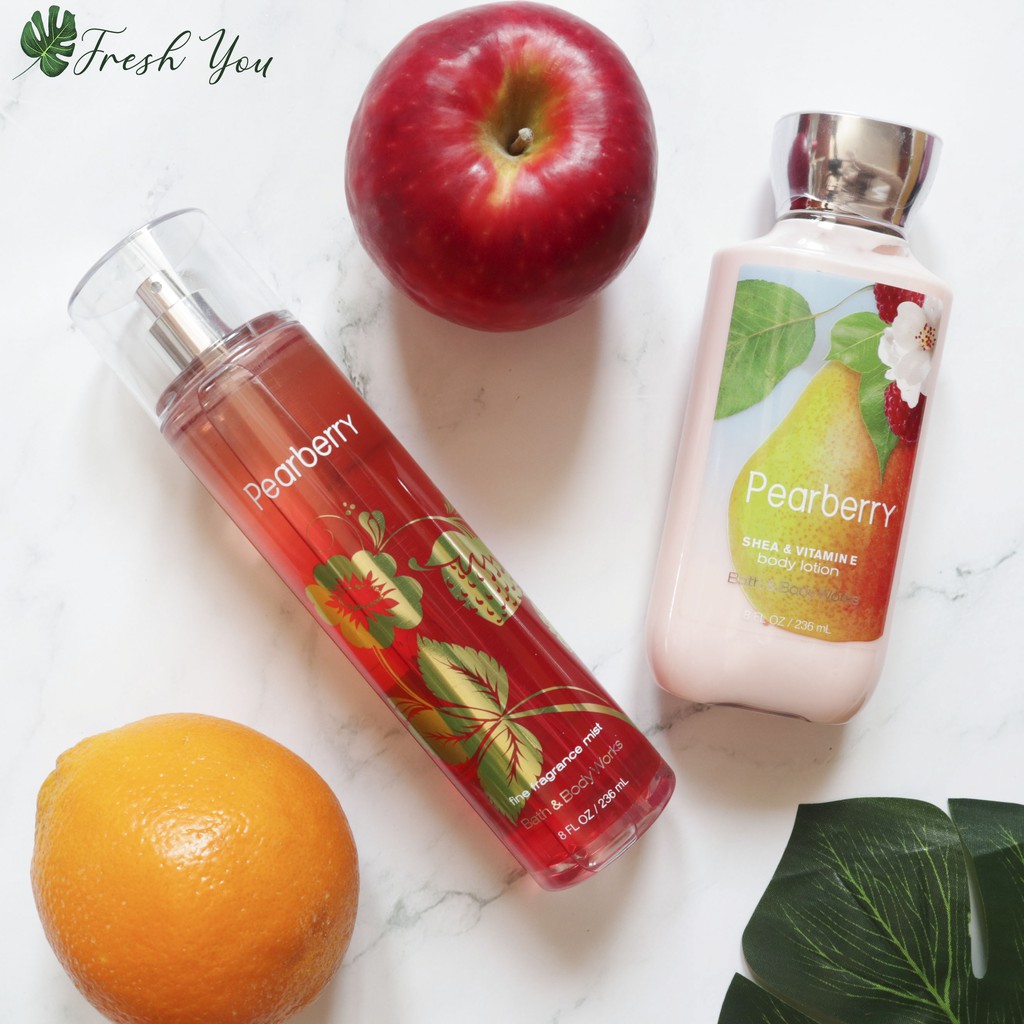 Bộ sản phẩm Bath&Body Works Pearberry (Body Mist, Lotion) | BigBuy360 - bigbuy360.vn