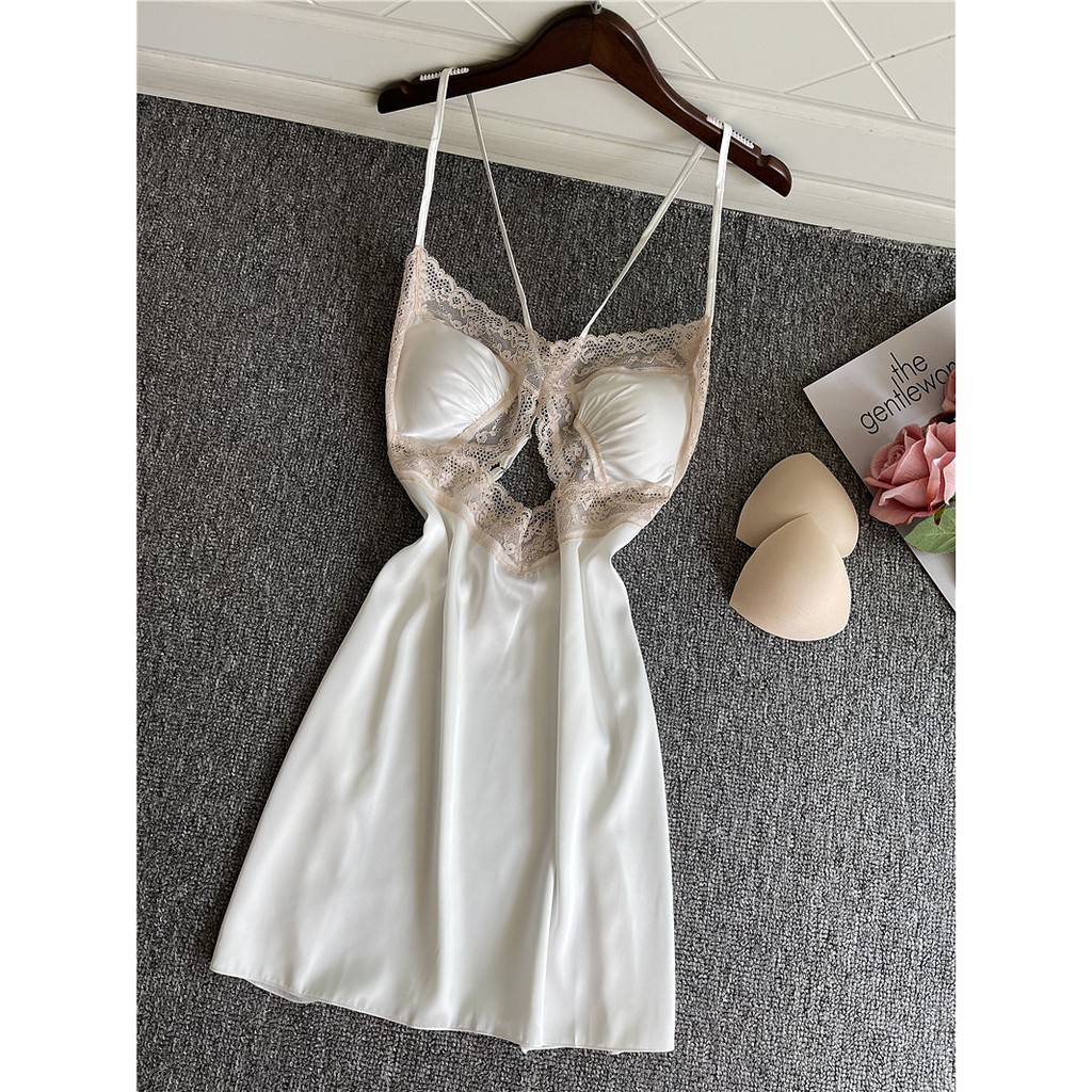 Váy ngủ lụa dây chéo sexy phía sau | BigBuy360 - bigbuy360.vn