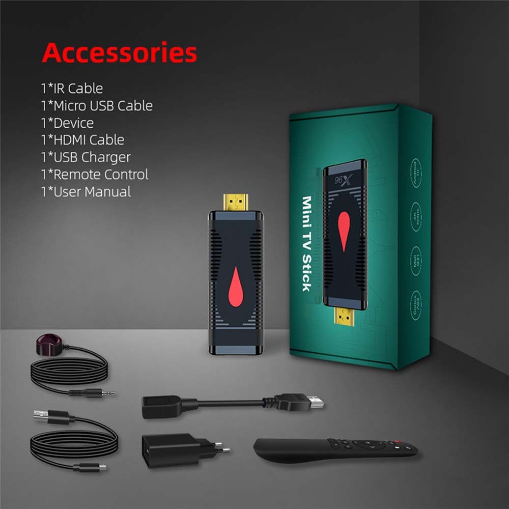Hộp TV mini thông minh 2GB 16GB X96 S400 TV 4K Android 10.0 2.4G Wifi Allwinner H313 và phụ kiện