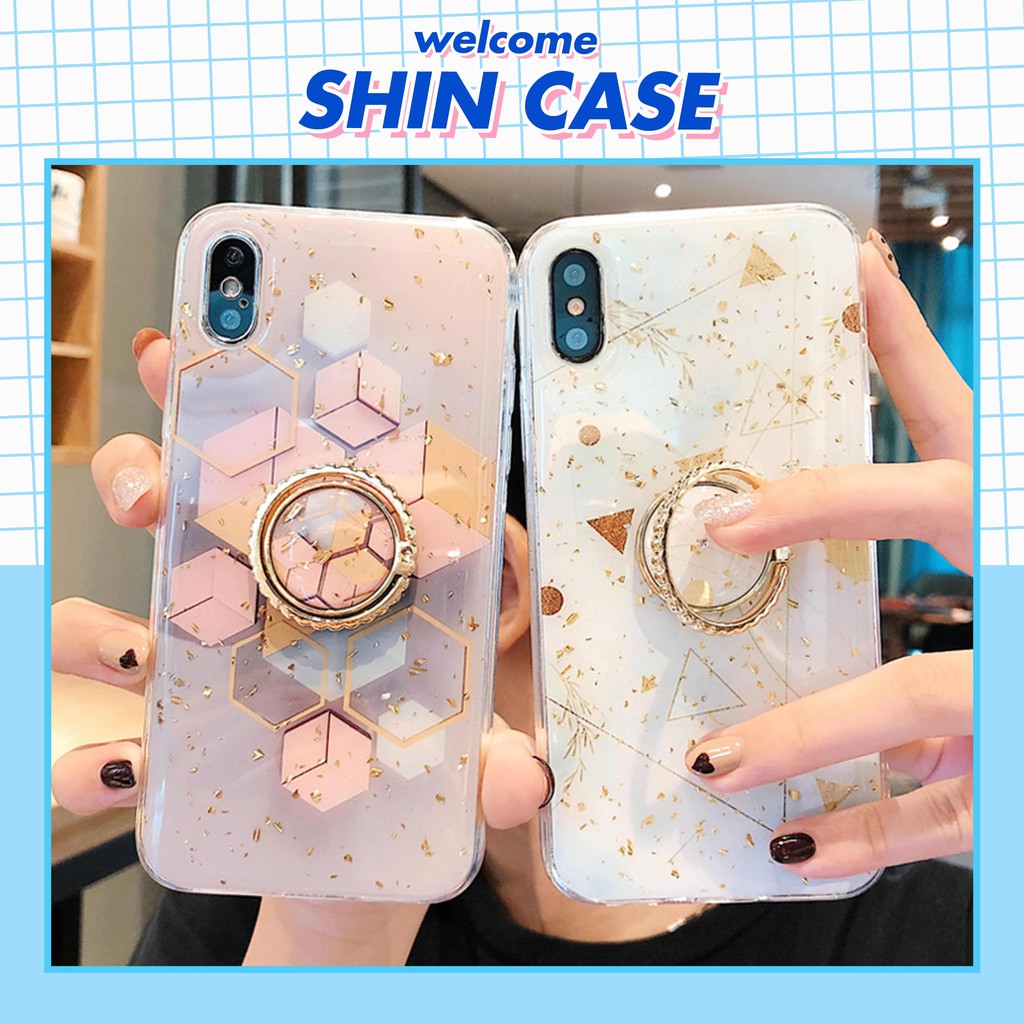 Ốp điện thoại màu vàng tích hợp giá đỡ nhẫn cho iphone 6/6plus/6s/6s plus/7/7plus/8/8plus/x/xs/xsmax/11/11pro/11promax | BigBuy360 - bigbuy360.vn