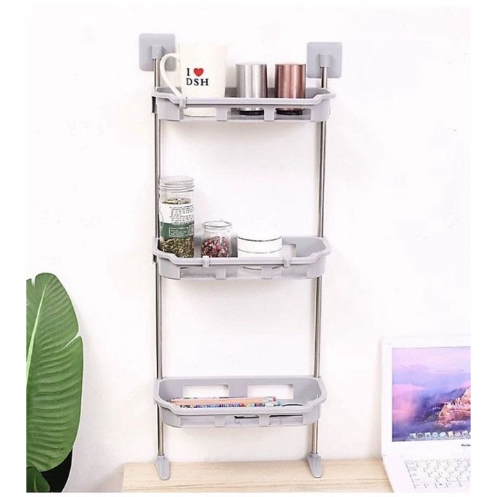 Kệ Nhà Tắm Vệ Sinh Bếp Toilet Thông Minh Đa Năng 3 Tầng