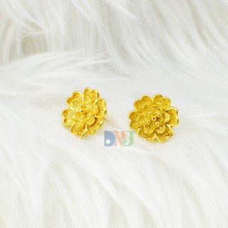 BÔNG TAI HOA MAI CÁNH TRÁI TIM MẠ VÀNG