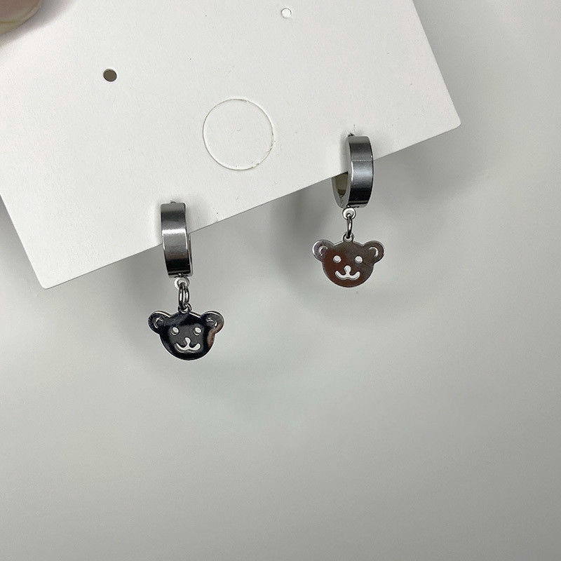 Khuyên tai dạng kẹp hình gấu xinh xắn 22466