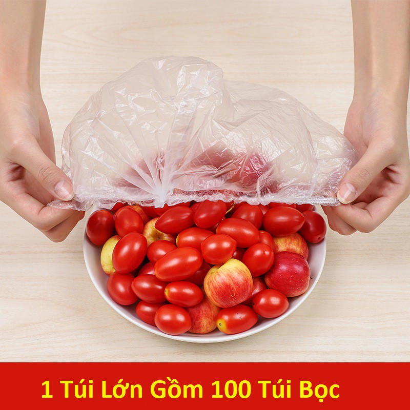 Gói 100c Màng Bọc Thực Phẩm Có Chun Co Dãn Tái Sử Dụng