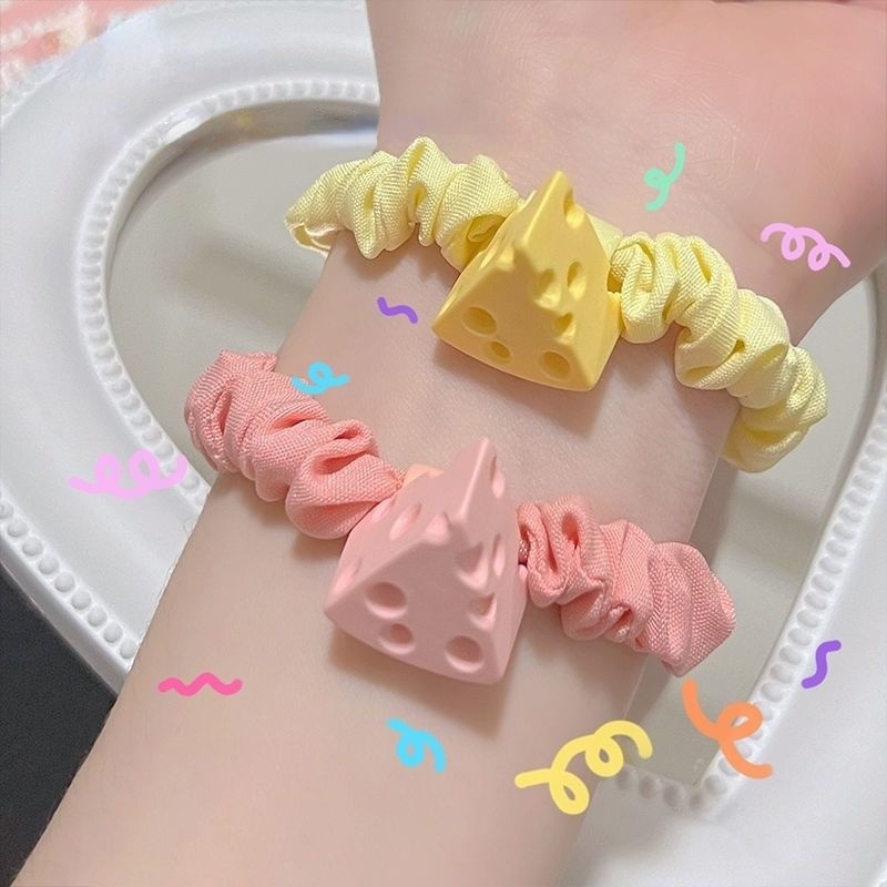 Dây Cột Tóc Hình Miếng Phô Mai Dễ Thương