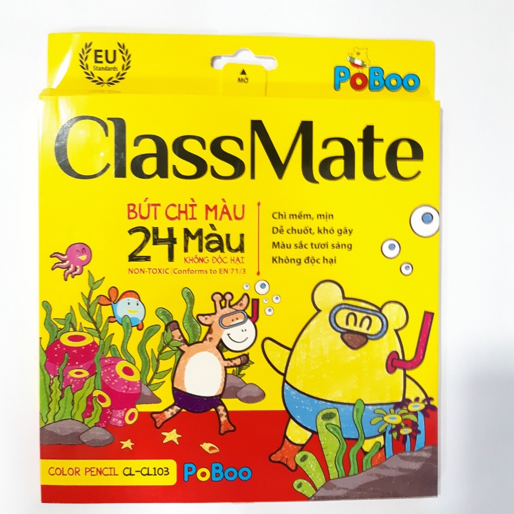 Chì màu Classmate hộp 24 màu CL103