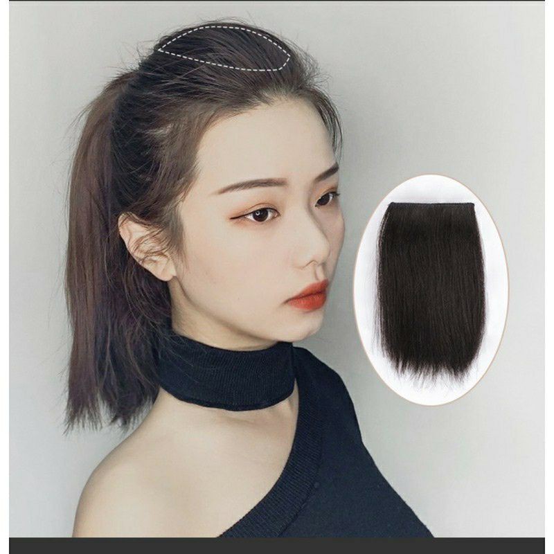 tóc mái phồng nhẹ tóc giả
