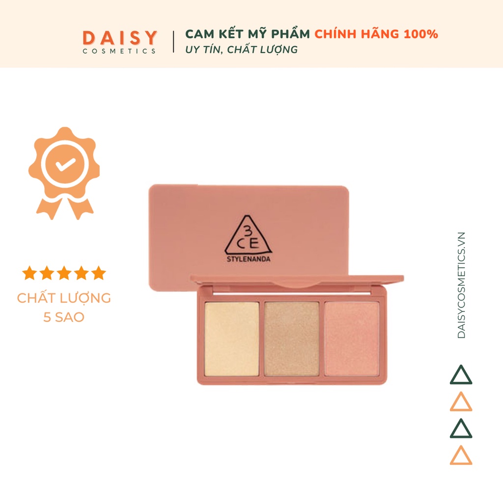 [Chính Hãng] Bảng phấn Highlight bắt sáng 3CE Strobing Skin Palette