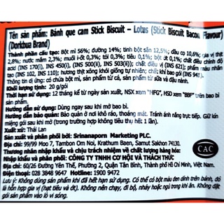 Snack que cọng Thái Lan gói 20g