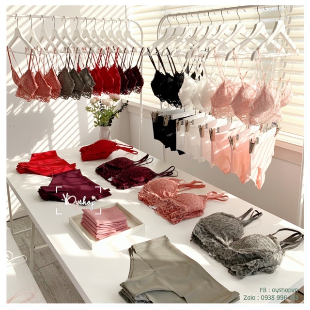 OS018 Sale Xả - Áo Bralette Oysho Không Gọng Có Mút Kèm Quần Không Đường Viền Cùng Màu | BigBuy360 - bigbuy360.vn