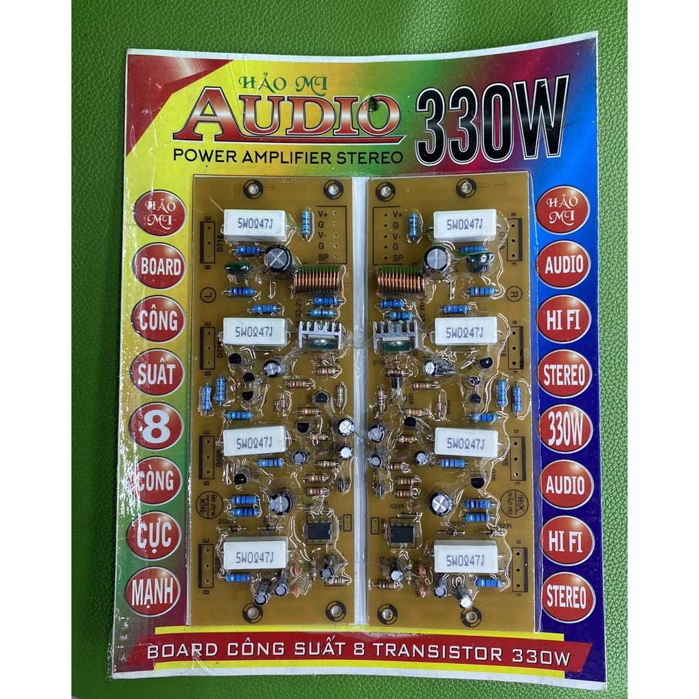 BOARD KHUẾCH ĐẠI CÔNG SUẤT 8 SÒ 330W HẢO MY(CẶP)