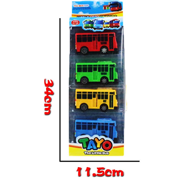4 Cái Dễ Thương Các Little TAYO Bus Gió Đồ Chơi Tayo Gani Cito