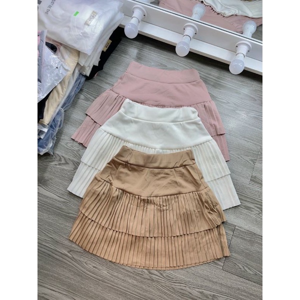 CHÂN VÁY XẾP LY NHỎ 2 TẦNG KANIMI U88